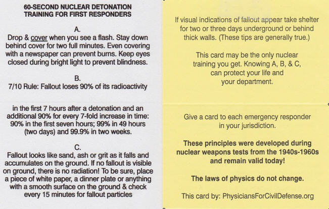 60-Second Nuclear Detonation Training For First Responders